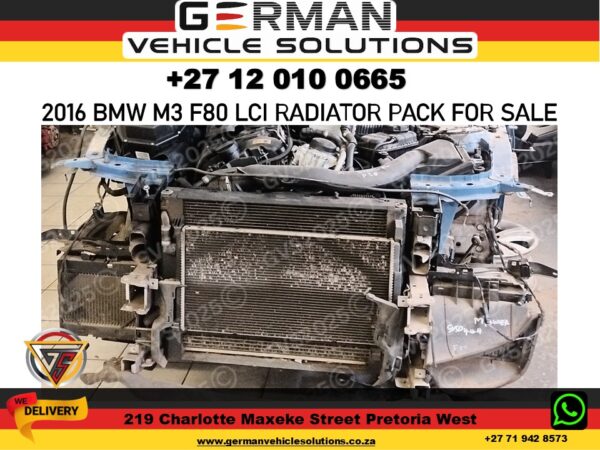 2016 BMW m3 f80 lci radiator pack – second-hand complete set