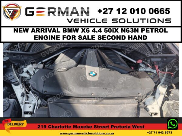 BMW x6 4.4 n63n engine for sale – second-hand replacement engine